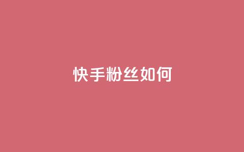 快手粉丝如何,24小时自助点赞下单网站 - 低价Ks一毛1000赞 王者荣耀科技购买  第1张