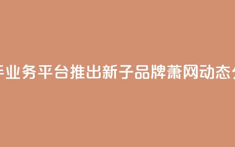 快手业务平台推出新子品牌萧网动态分析  第1张