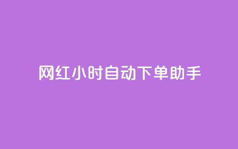网红24小时自动下单助手 - qq自助平台全网最低  第1张