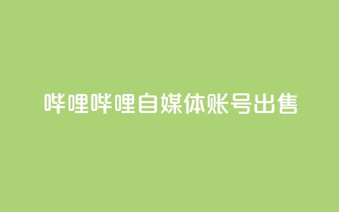 哔哩哔哩自媒体账号出售,免费qq空间20赞 - qq空间访客多 qq自助下单平台在线  第1张