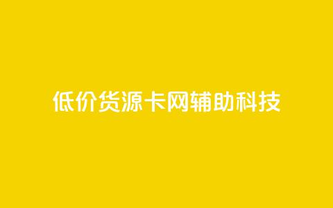 低价货源卡网辅助科技 - 实惠货源卡网络辅助科技全攻略！  第1张