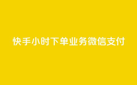 快手24小时下单业务微信支付,24小时自助服务平台 - 全民k歌业务自助下单 168卡盟网  第1张