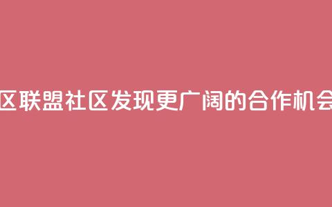 卡盟社区(联盟社区：发现更广阔的合作机会)  第1张