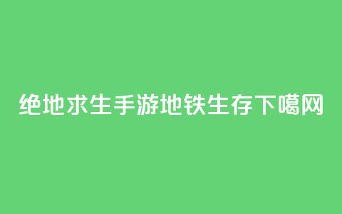 绝地求生手游：地铁生存  第1张