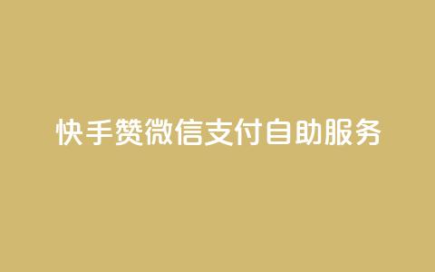 快手赞微信支付自助服务  第1张