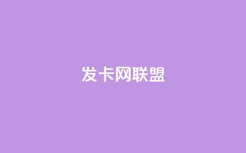 发卡网联盟 - 发卡网联盟全新玩法揭秘 让你轻松赚取收益！  第1张