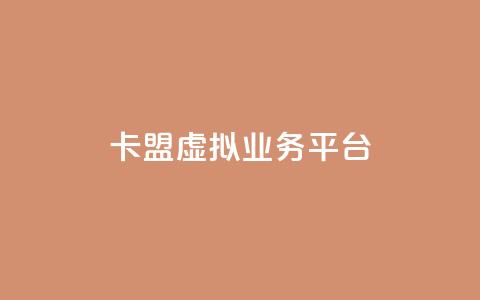 卡盟虚拟业务平台 - 虚拟业务平台助力卡盟经营 提升效率~  第1张