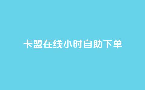 卡盟在线24小时自助下单  第1张