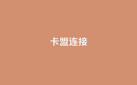 卡盟连接 - 卡盟链接的新选择~  第1张