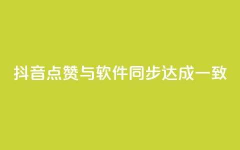 抖音点赞与软件同步达成一致  第1张