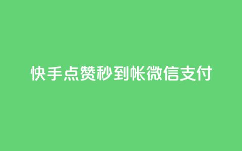 快手点赞秒到帐微信支付,拼多多无限账号下单软件 - qq空间访客量的网站 qq免费名片像素大作战  第1张