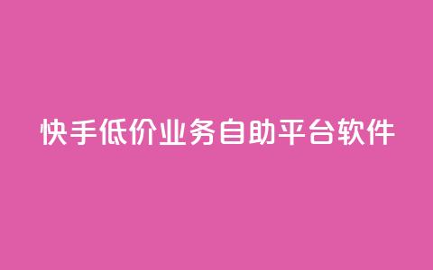 快手低价业务自助平台软件 - qq主页点赞怎么能上十万  第1张