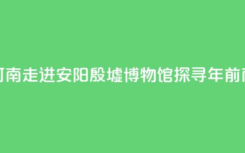 【何以中国 行走河南】走进安阳殷墟博物馆 探寻3300年前商代生活中的“美”  第1张