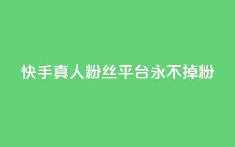 快手真人粉丝平台 永不掉粉,qq主页怎么获得大量赞 - qq刷空间说说免费卡盟 qq免费互赞游戏  第1张