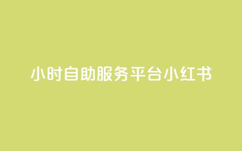 24小时自助服务平台小红书 - 全天候自助服务平台小红书全新上线!  第1张