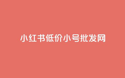 小红书低价小号批发网 - 便宜的小红书号码批发平台!  第1张