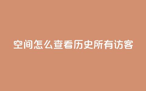 qq空间怎么查看历史所有访客 - 发卡网秒到  第1张