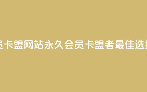 永久qq会员卡盟网站 - 永久QQ会员卡盟者：最佳选择~  第1张