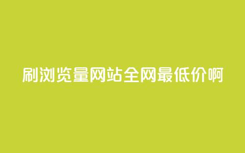 qq刷浏览量网站全网最低价啊  第1张