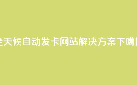 全天候自动发卡网站解决方案  第1张