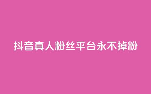 抖音真人粉丝平台 永不掉粉,抖音怎么增加浏览量和粉丝 - 全网最低价qq业务平台登录 快手涨1000粉丝网站是多少  第1张