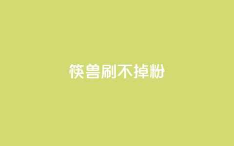 筷兽刷不掉粉,0.1刷10000名片 - dyks自助平台 抖音业务24小时在线下单商城  第1张