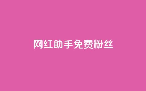 网红助手免费粉丝,小红书500粉购买 - douyingcom充值 粉丝是怎么涨起来的  第1张