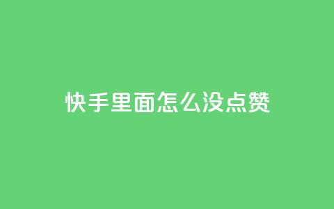 快手里面怎么没点赞,块兽业务24小时在线下单最便宜 - 卡盟自动下单入口 快手粉丝掉1000  第1张