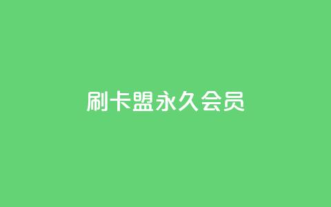 刷卡盟qq永久会员 - qq24小时自助下单全网最低价  第1张