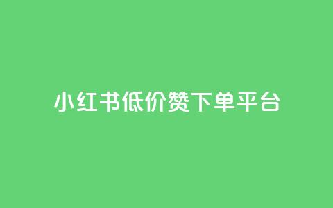 小红书低价赞下单平台 - 彩虹云接码  第1张
