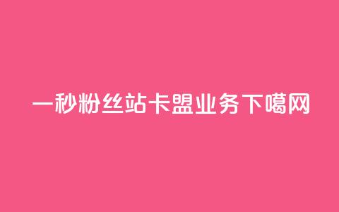 一秒1w粉丝app - b站卡盟业务  第1张
