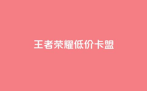 王者荣耀低价卡盟,卡盟dy业务 - 拼多多助力网站新用户 拼多多上可以讲价吗  第1张