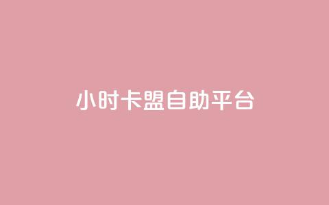 24小时卡盟自助平台 - 快手涨热度软件  第1张