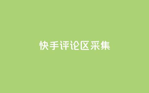 快手评论区采集,快手快币在哪里查看 - 刷访客工具 QQ自主低价下单平台  第1张