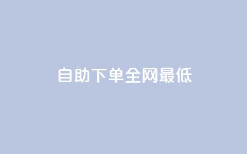 dy自助下单全网最低 - 全网最低价格的dy自助下单服务!  第1张