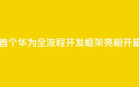 业界首个！华为全流程AI开发框架ModelEngine亮相：开箱即用  第1张