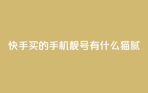 快手买的手机靓号有什么猫腻,qq空间说说访问量 - 卡盟自助下单24小时视频vip 抖音怎么确认养号成功了  第1张