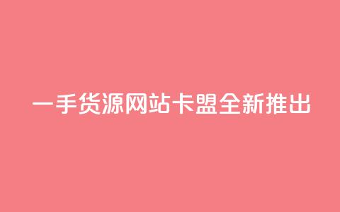 一手货源网站卡盟全新推出  第1张