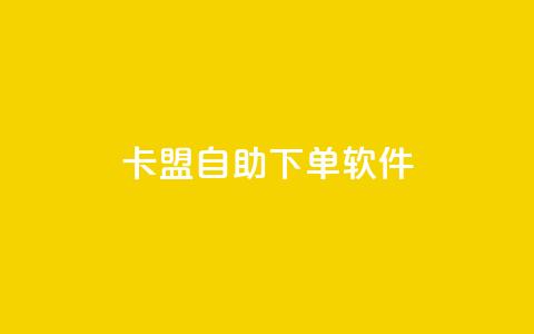 卡盟自助下单软件 - 卡盟自助下单工具全新解析与使用指南！  第1张