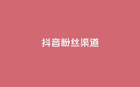 抖音粉丝渠道 - 抖音粉丝增长秘籍 渠道攻略大揭秘~  第1张