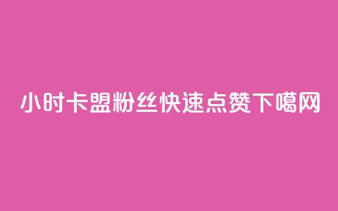 24小时卡盟粉丝 - dy快速点赞  第1张