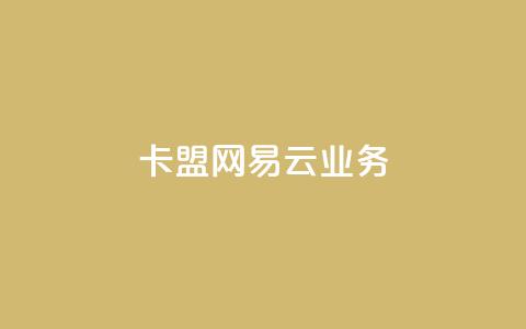 卡盟网易云业务 - 网易云业务在卡盟网站的最新动态！  第1张