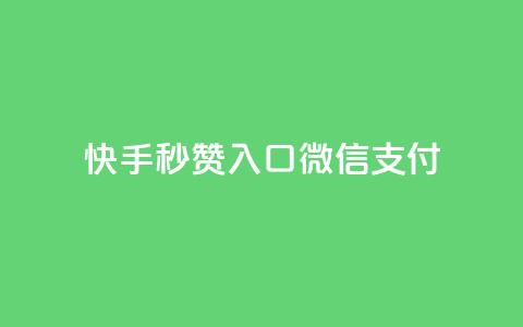快手秒赞入口微信支付,抖音作品怎样购买点赞量 - qq空间怎么设置秒赞别人 小红书业务下单平台  第1张