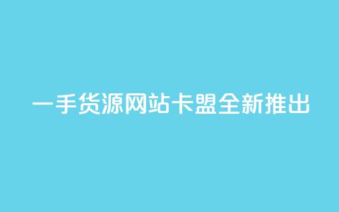 一手货源网站卡盟全新推出  第1张