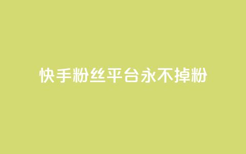 快手粉丝平台+永不掉粉,刷粉每天都掉粉正常吗 - 抖音涨一个粉丝几块钱 qq空间人气精灵手机版下载  第1张