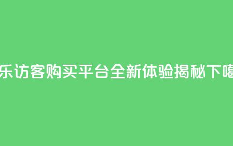 QQ音乐访客购买平台全新体验揭秘  第1张