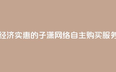 经济实惠的子潇网络自主购买服务  第1张