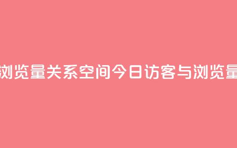 qq空间今日访客跟浏览量关系 - qq空间今日访客与浏览量的关联性!  第1张