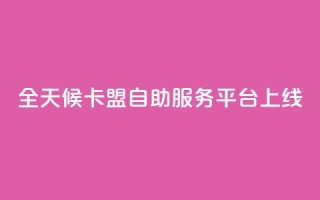 全天候卡盟自助服务平台上线