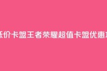 王者荣耀低价卡盟 - 王者荣耀超值卡盟优惠攻略~